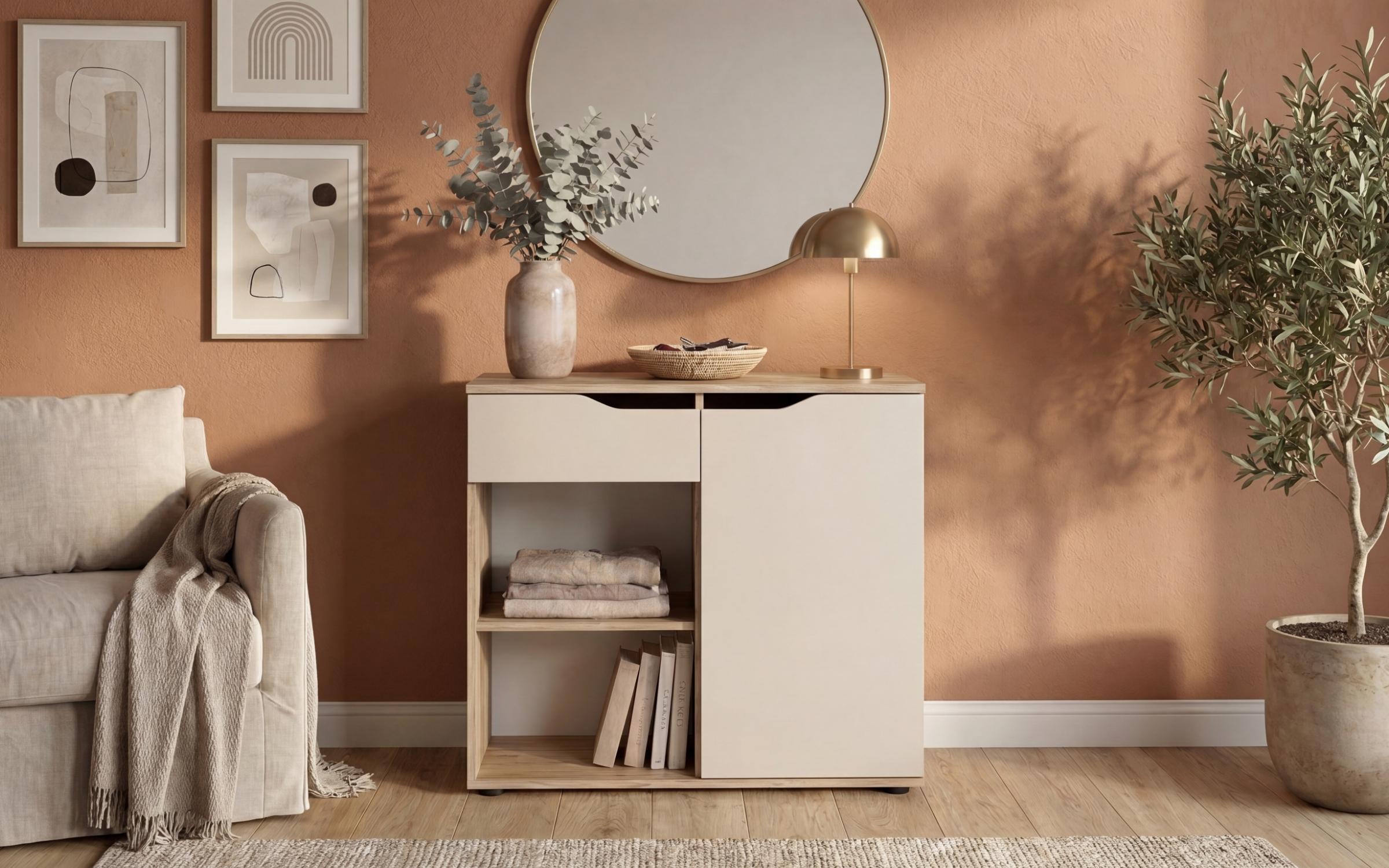 Comoda Space A, casmir + stejar Castello honey  3